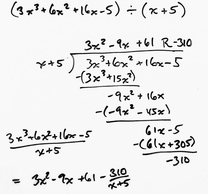 Dividing polynomials quiz part 1