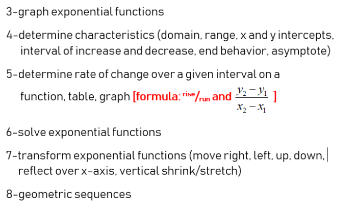 Unit 4 exponential functions answer key